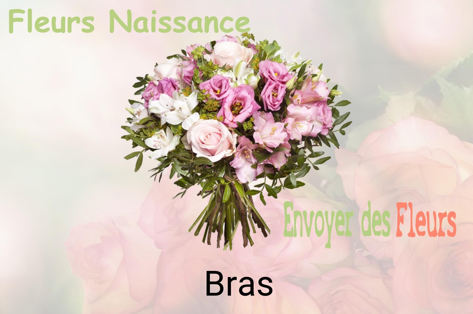 Bouquet de fleurs de naissance livré à Bras